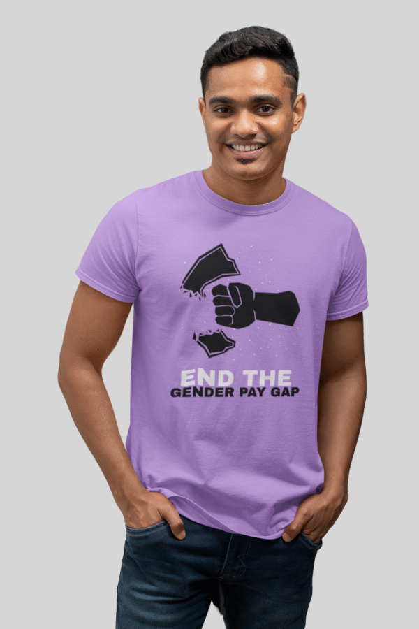 Men's round neck leverder printed t-shirt