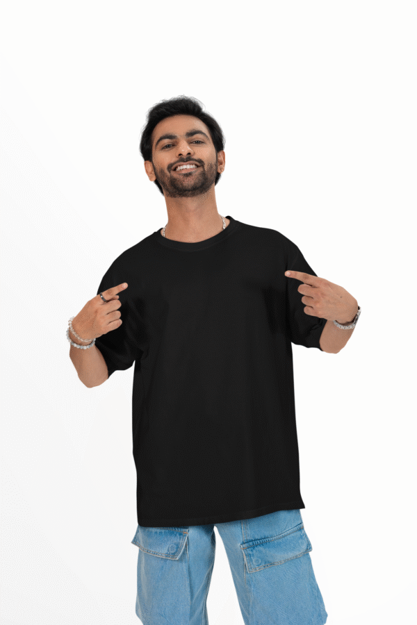 MEN'S PLAIN OVERSIZED DROP SHOLDER T-SHIRT - Image 5