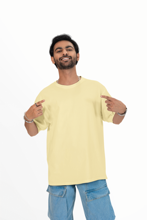 MEN'S PLAIN OVERSIZED DROP SHOLDER T-SHIRT - Image 36