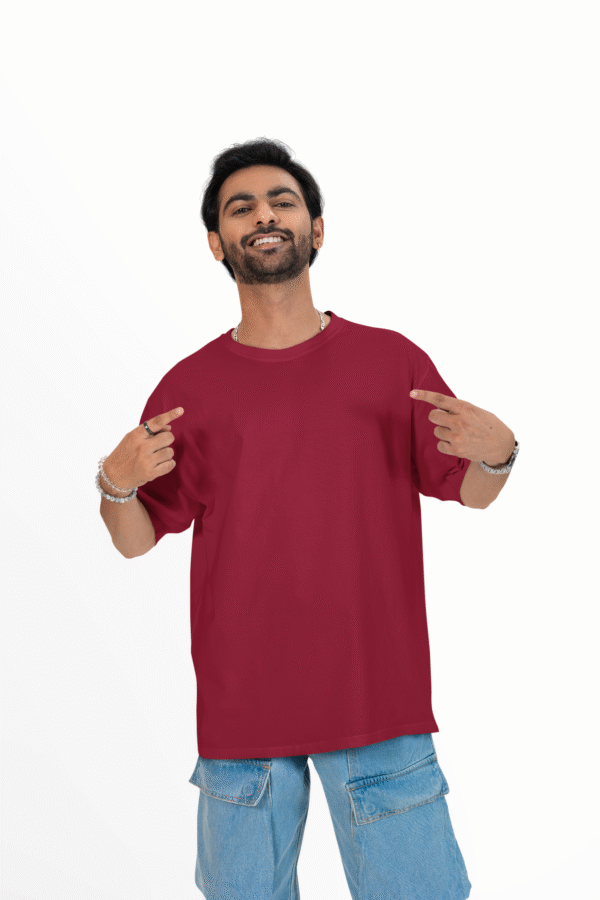 MEN'S PLAIN OVERSIZED DROP SHOLDER T-SHIRT - Image 20