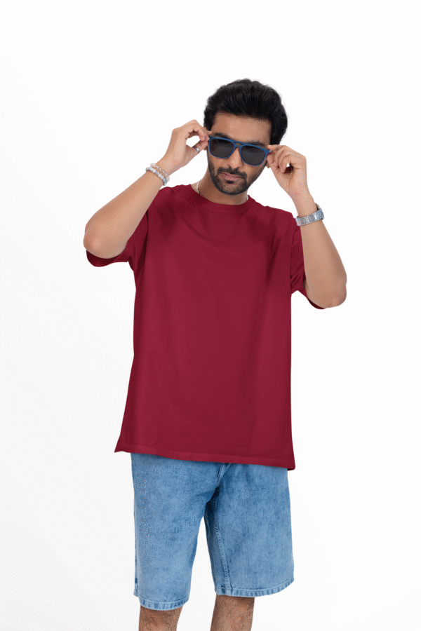 MEN'S PLAIN OVERSIZED DROP SHOLDER T-SHIRT - Image 19