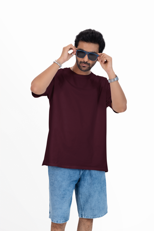 MEN'S PLAIN OVERSIZED DROP SHOLDER T-SHIRT - Image 7